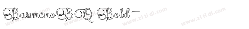 BarmenoBQ Bold字体转换